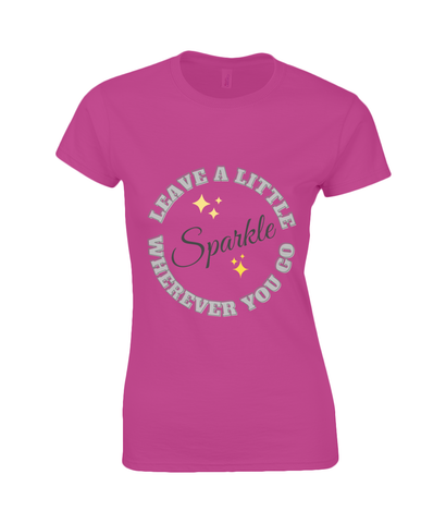 T-shirt dames leave a little sparkle