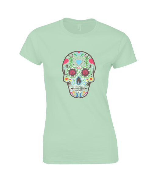 Ladies SoftStyle T-Shirt - Gildan skull