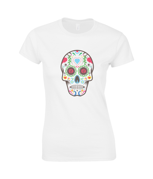 Ladies SoftStyle T-Shirt - Gildan skull